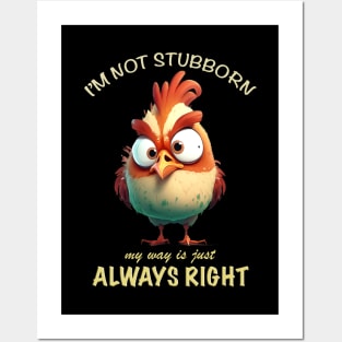 Rooster Concentrated Awesome Cute Adorable Funny Quote Posters and Art